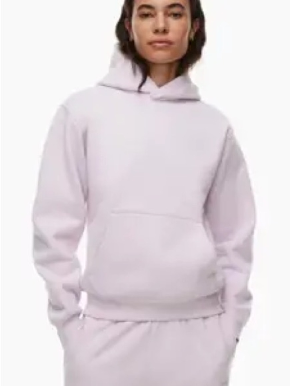 Aritzia Sugarplum Lilac Sweatfleece cozy fleece perfect fit hoodie